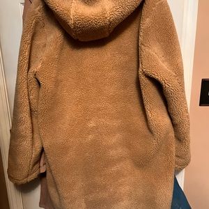 Warm and cozy teddy bear coat.